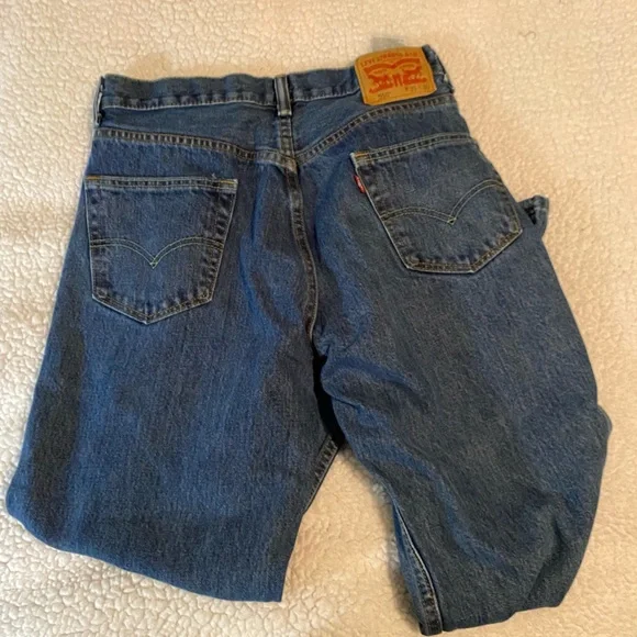 Levi's 550.  Men's Straight Blue Jeans 31x30 - Picture 5 of 6